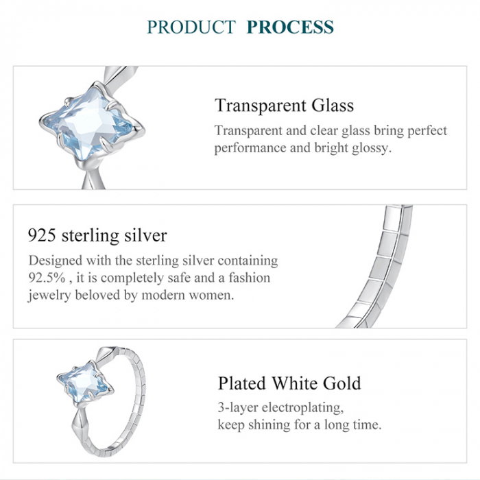Inel argint sarpe cu cristal albastru [13]