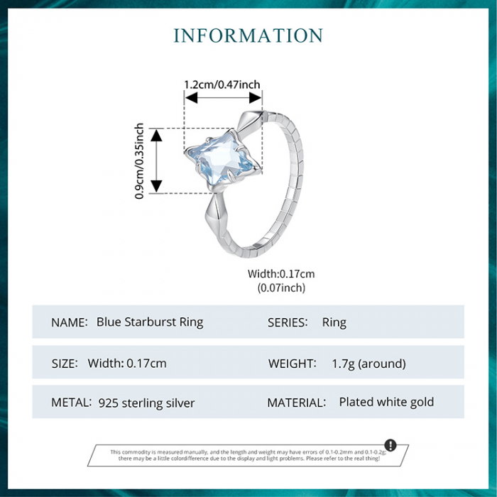 Inel argint sarpe cu cristal albastru [14]