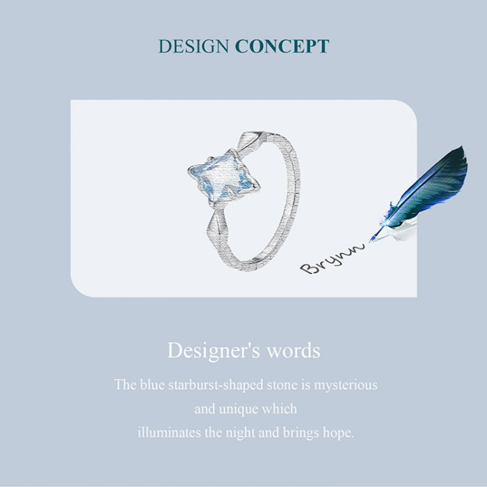 Inel argint sarpe cu cristal albastru [12]