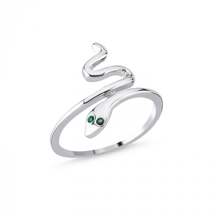 Inel argint sarpe cu zirconii [1]