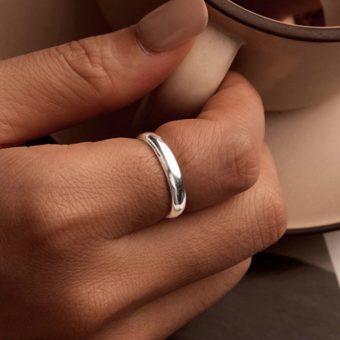 Inel argint simplu [7]