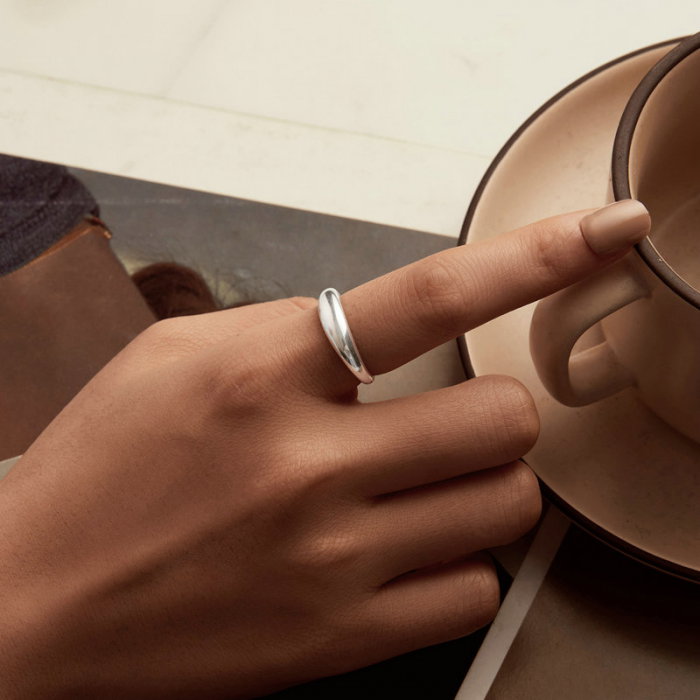 Inel argint simplu [6]