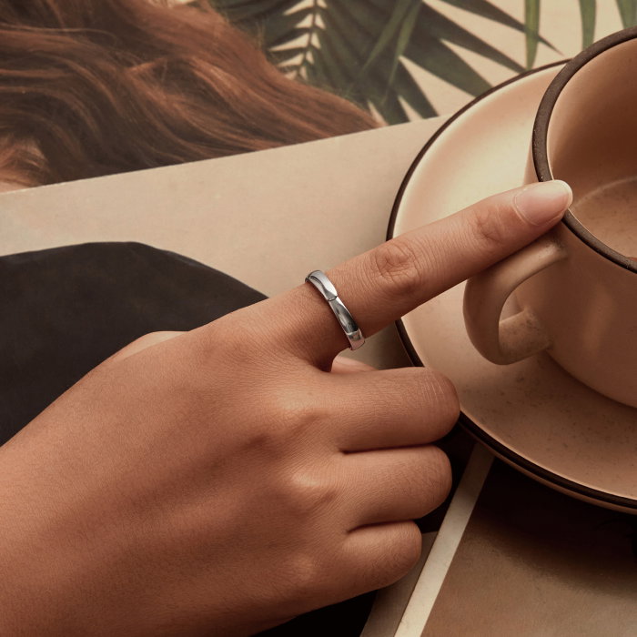 Inel argint simplu [8]