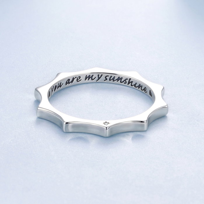 Inel argint soare cu Zirconia [5]