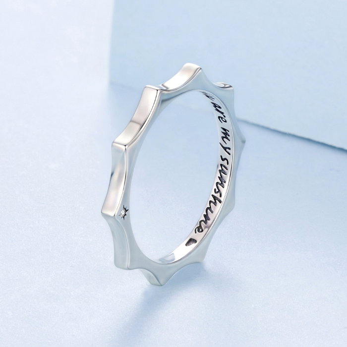 Inel argint soare cu Zirconia [3]