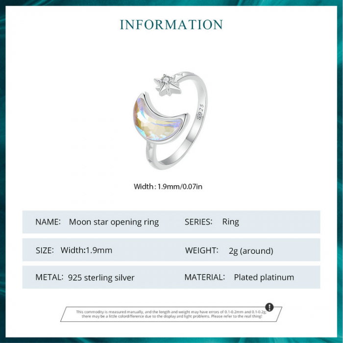 Inel argint soarele si luna, reglabil [9]