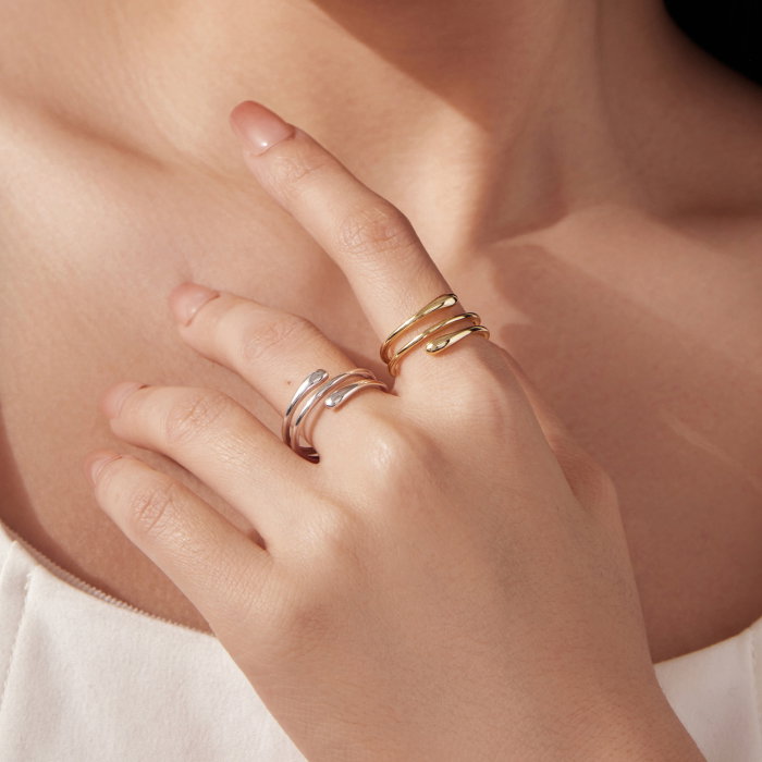 Inel argint spiralat [9]