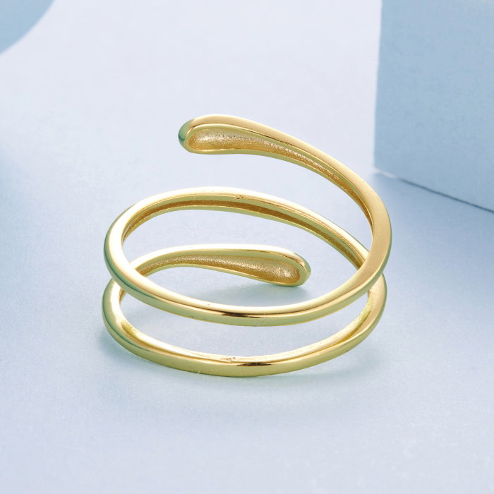 Inel argint spiralat [12]