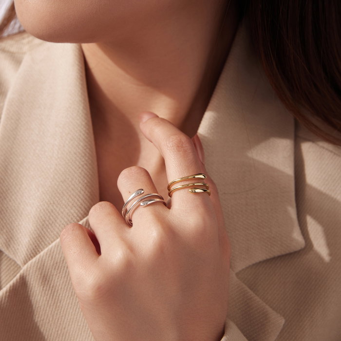 Inel argint spiralat [10]