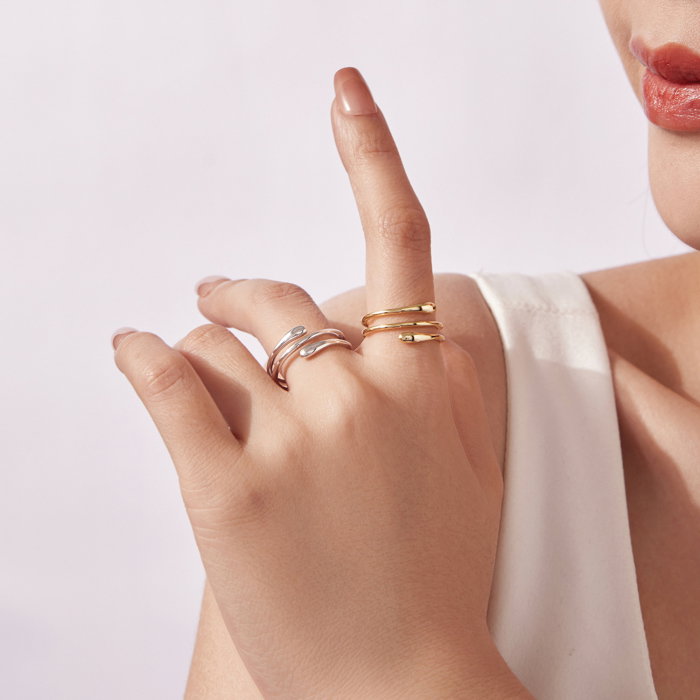 Inel argint spiralat [8]