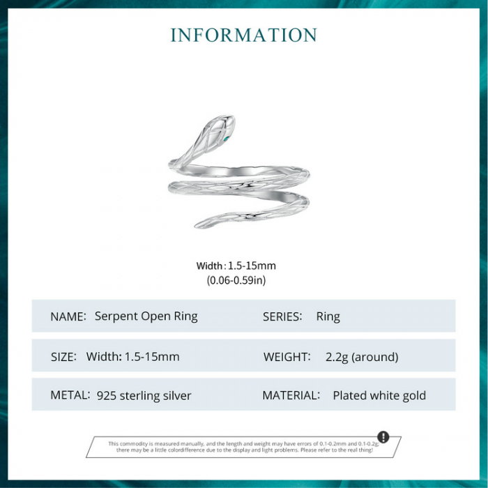 Inel argint spiralat cu sarpe [10]