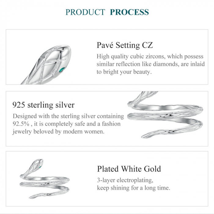 Inel argint spiralat cu sarpe [9]