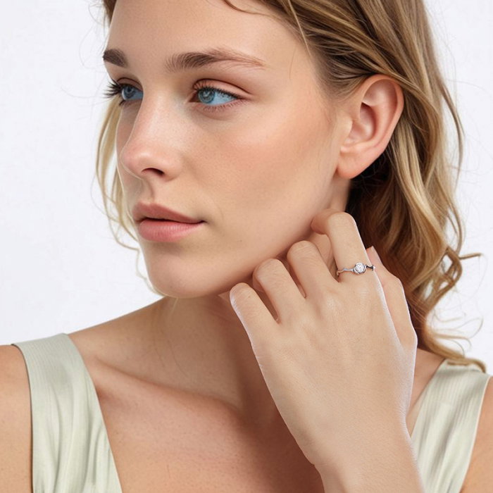 Inel argint trandafir [4]