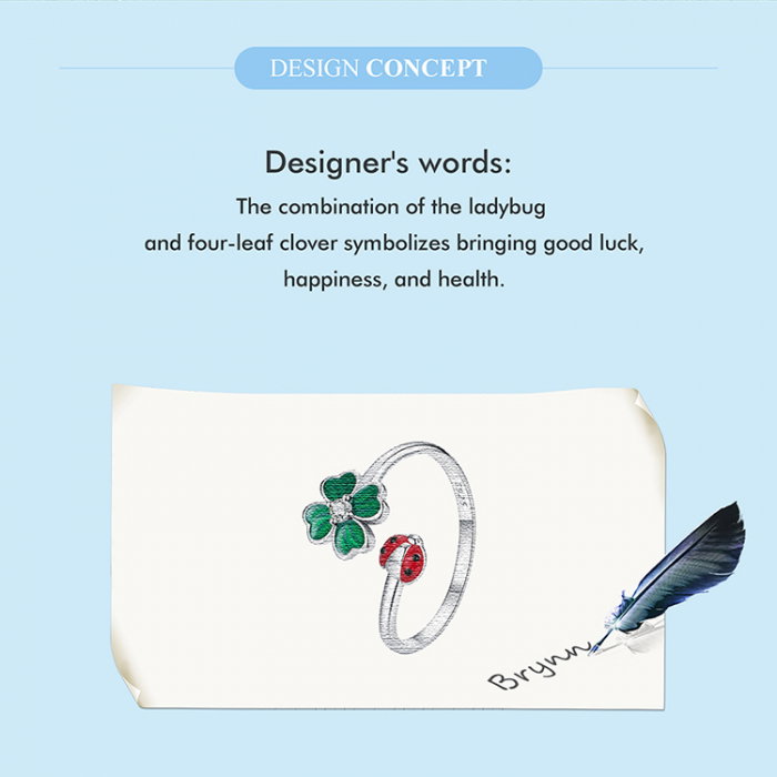 Inel argint trifoi cu 4 foi si gargarita [15]