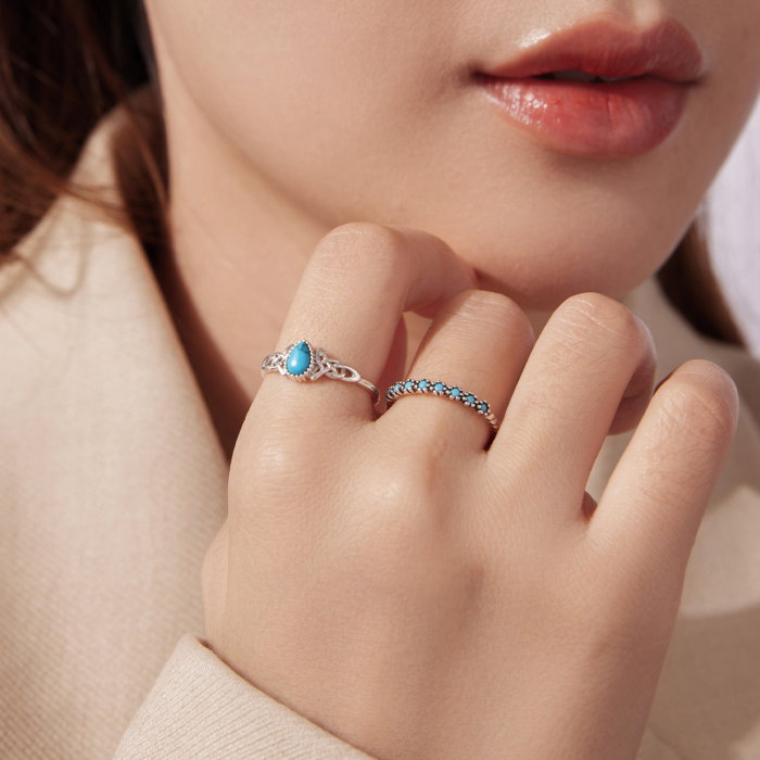 Inel argint Turcoaz [10]