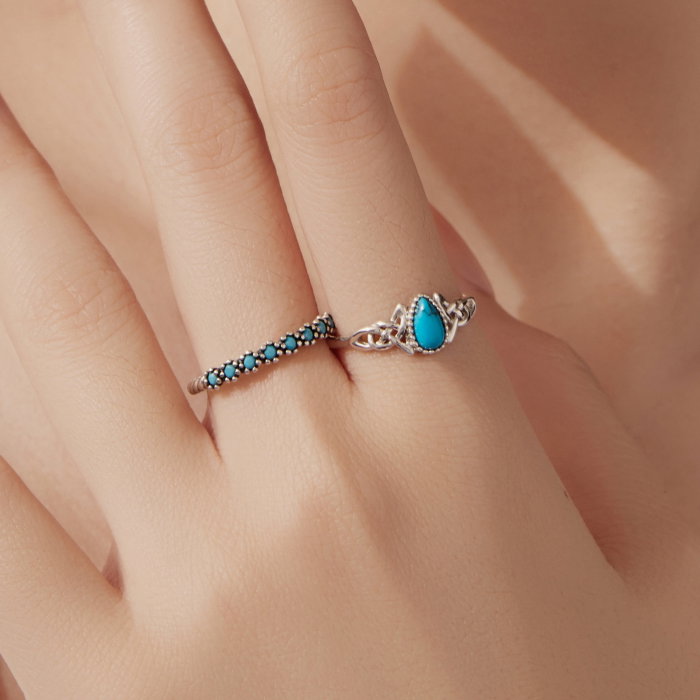 Inel argint Turcoaz [15]