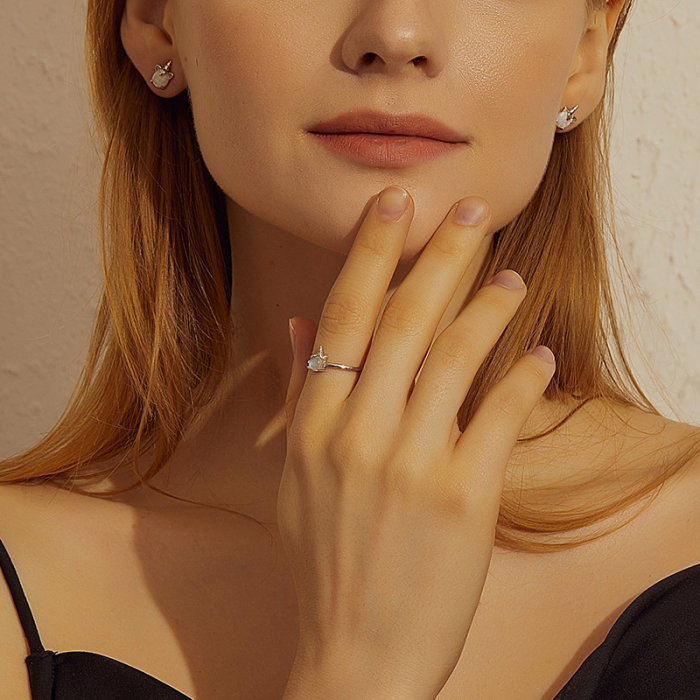 Inel argint Unicorn cu piatra lunii [13]