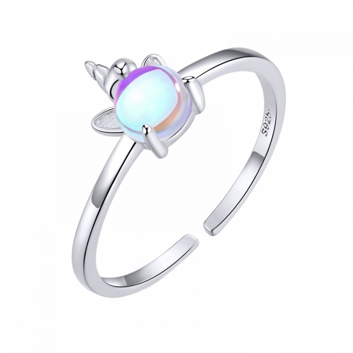 Inel argint Unicorn cu piatra lunii [1]