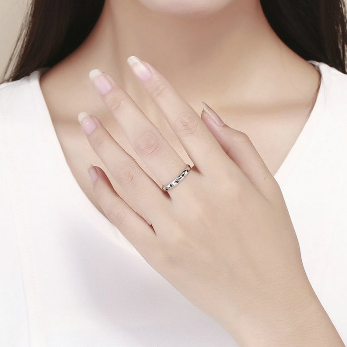 Inel argint urme de labute [10]