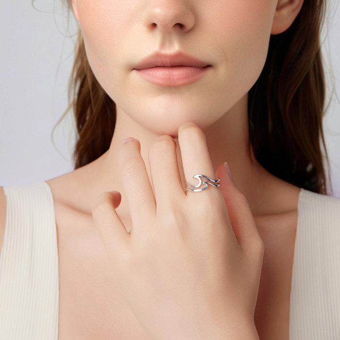 Inel argint valurile marii [2]