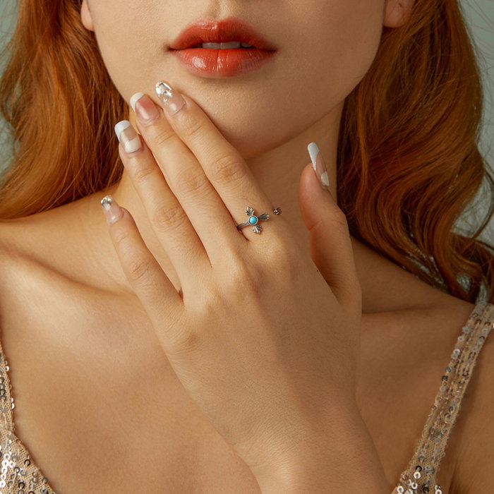 Inel argint vintage cu cruce [11]