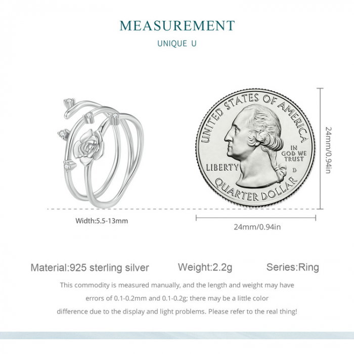 Inel argint vita de vie de trandafir [11]