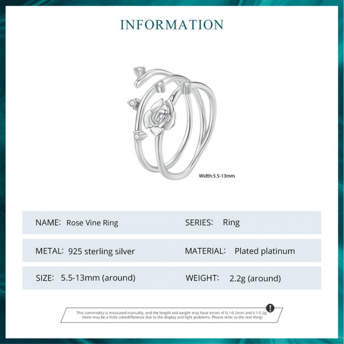 Inel argint vita de vie de trandafir [10]