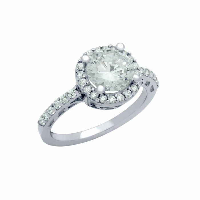 Inel de logodna din argint cu zirconii [1]