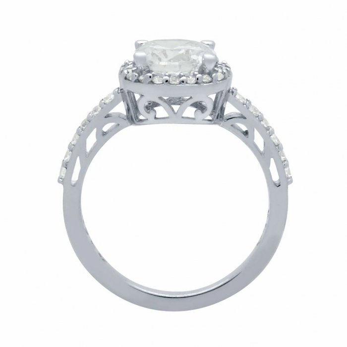 Inel de logodna din argint cu zirconii [2]