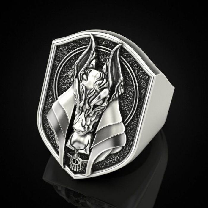 Inel din inox cap de sacal [4]