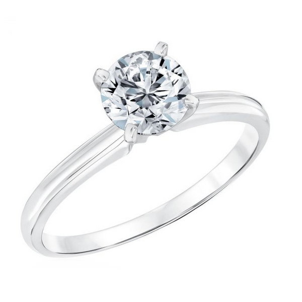 Inel elegant argint 925 rodiat cu zirconiu alb [1]