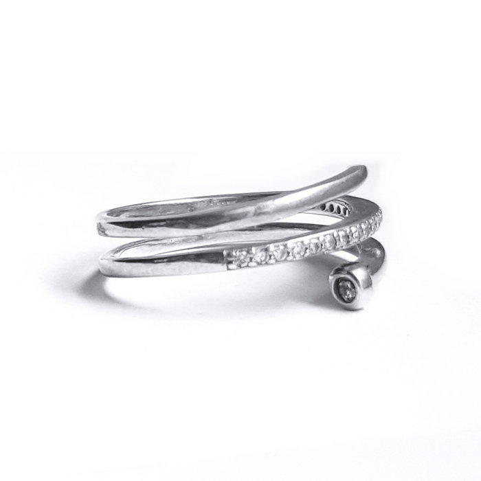Inel elegant din argint 925 cu zirconii [1]