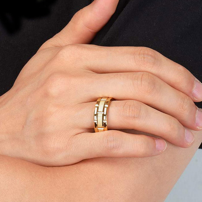 Inel inox canelat [2]