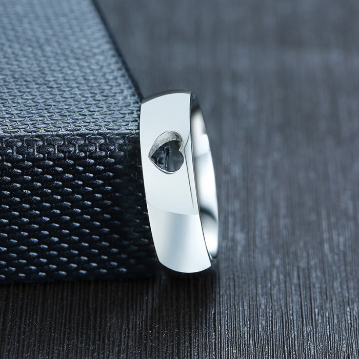 Inel inox cu inima decupata [2]