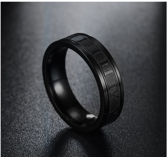 Inel inox cu numere romane [4]