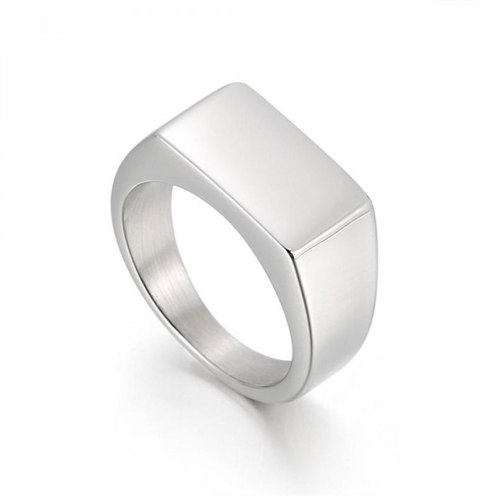 Inel inox mat dreptunghiular Simplitate [1]