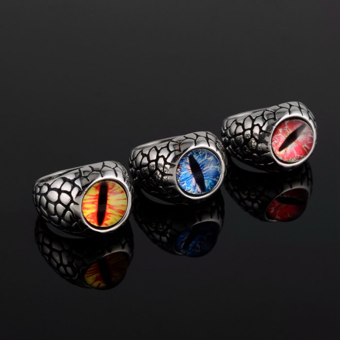 Inel inox ochi de dragon [3]