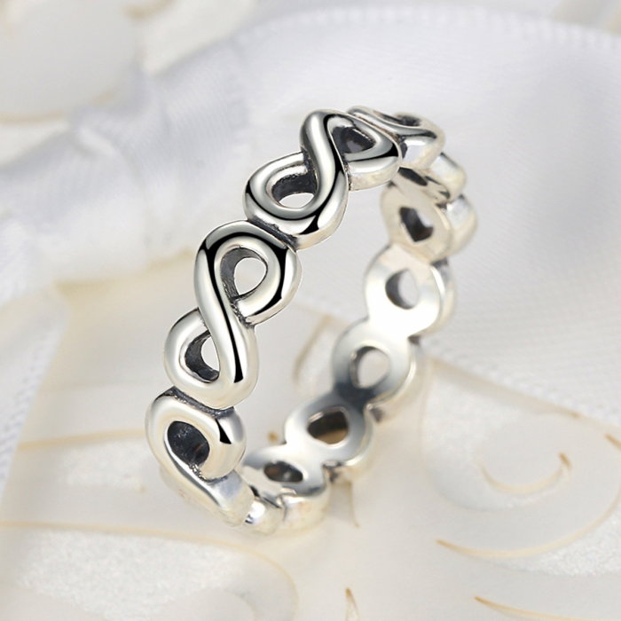 Inel placat cu argint cu simbolul infinit IST0004 [3]