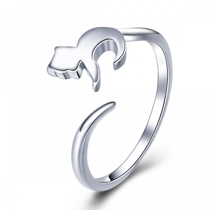 Inel reglabil argint 925 cu pisicuta - Be Nature IST0063 [1]