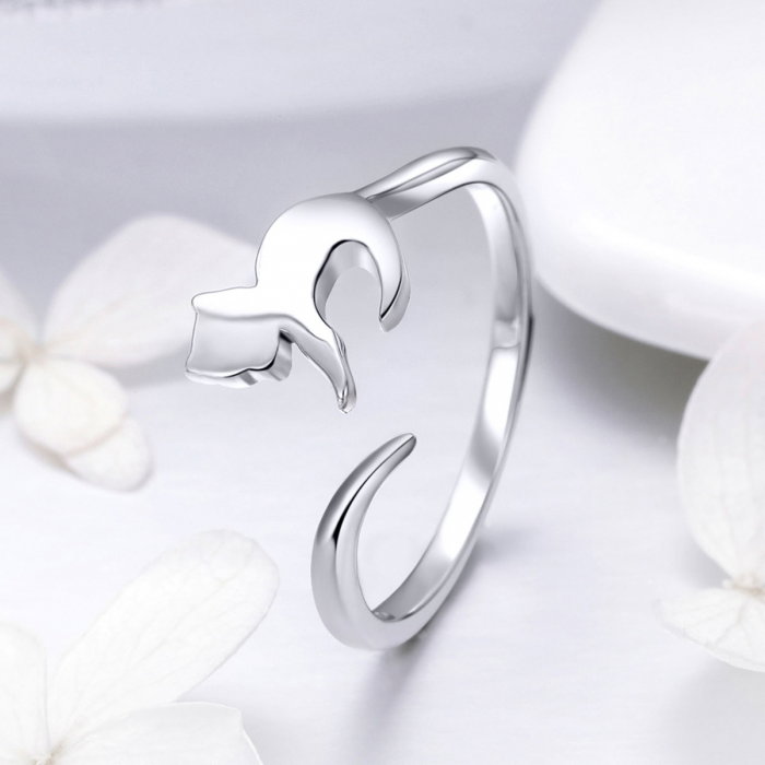 Inel reglabil argint 925 cu pisicuta - Be Nature IST0063 [2]