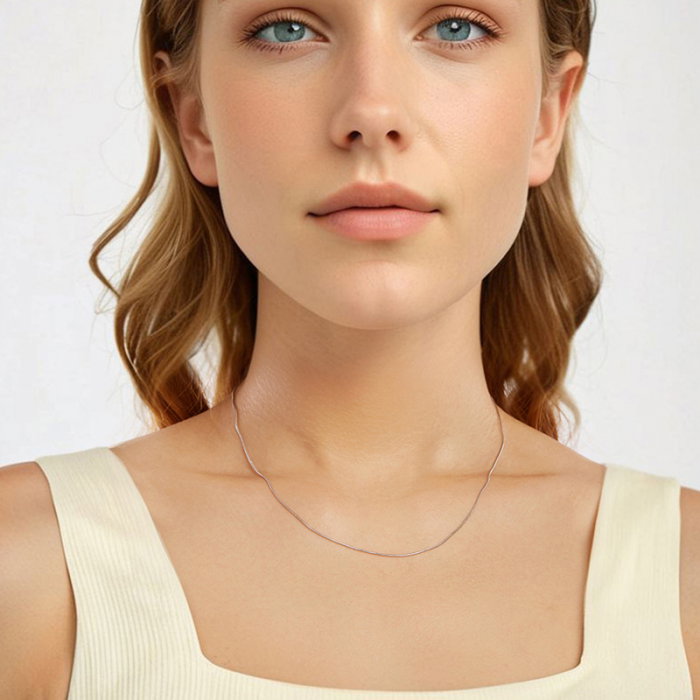 Lant argint 0,8 mm sarpe ajustabil [4]