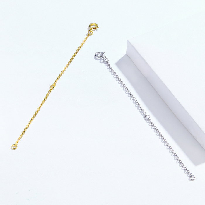 Extensie 10 cm lant argint placat cu aur [3]