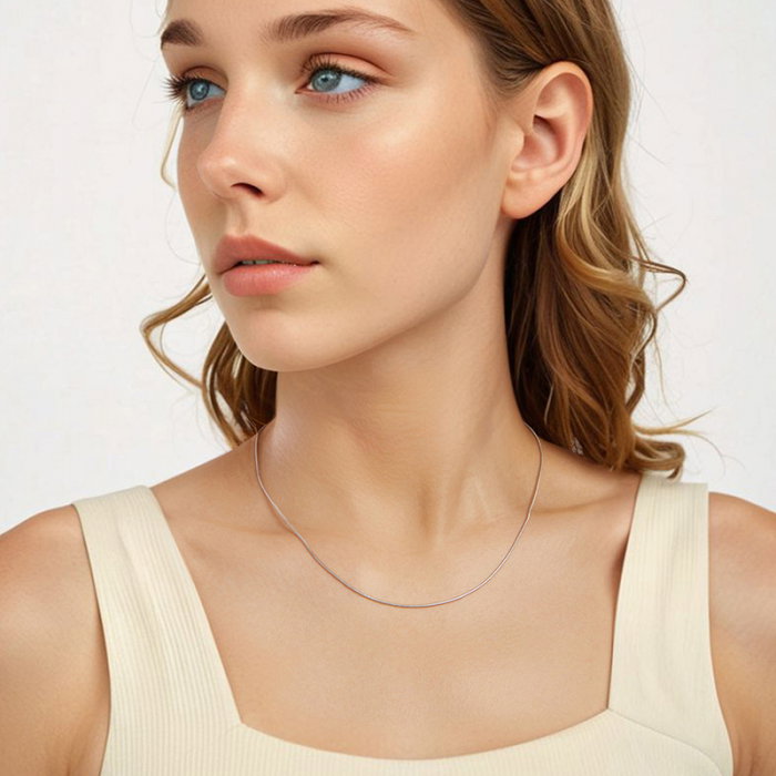 Lant argint sarpe 1 mm ajustabil [3]