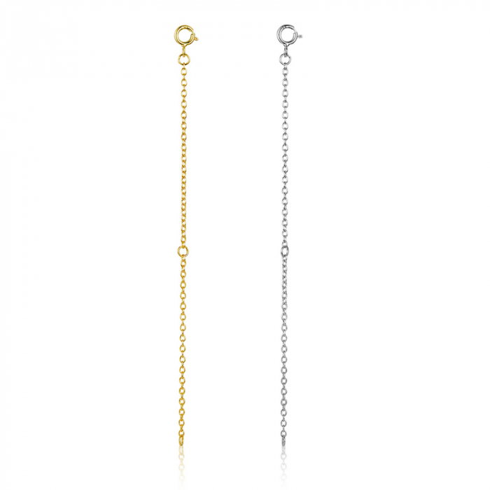 Extensie 10 cm lant argint placat cu aur [9]