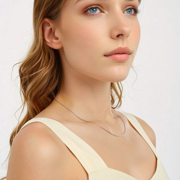 Lant argint 0,8 mm sarpe ajustabil [6]