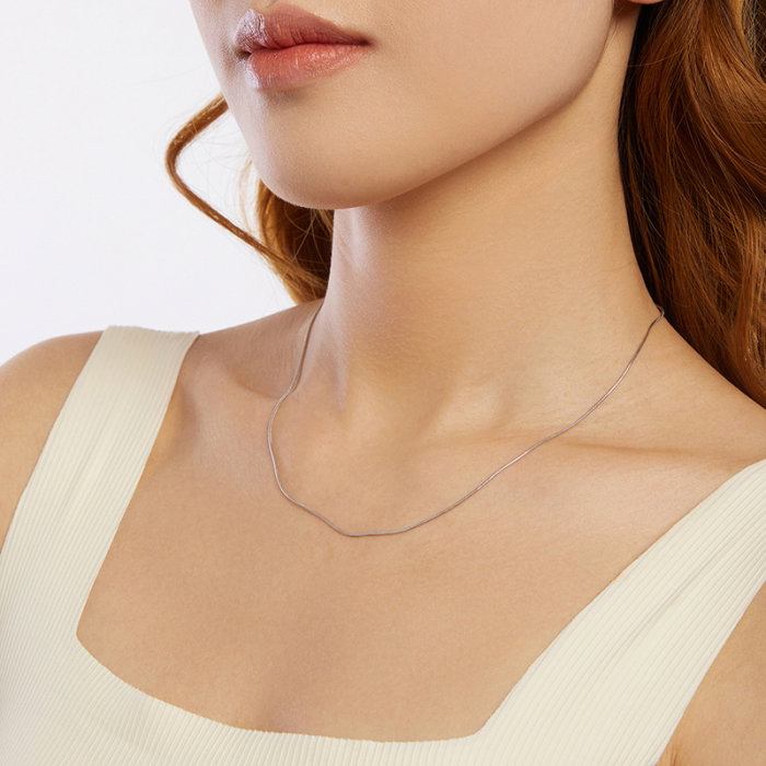 Lant argint sarpe 1 mm ajustabil [2]