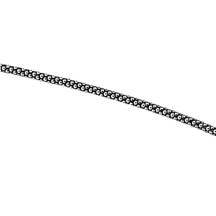 Lant argint 925 oxidat model Popcorn 45 cm - LTU0048 [2]