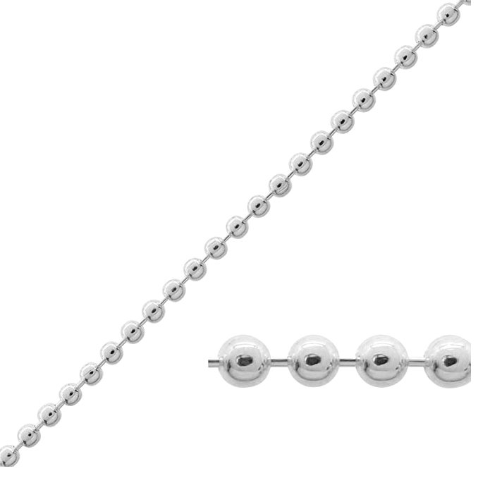 Lant argint 925 model militar 2,5 mm cu bilute army 80 cm [2]