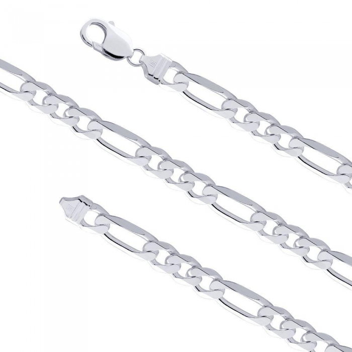 Lant argint 925 figaro 50 cm lungime si 4 mm latime LAN0033 [1]