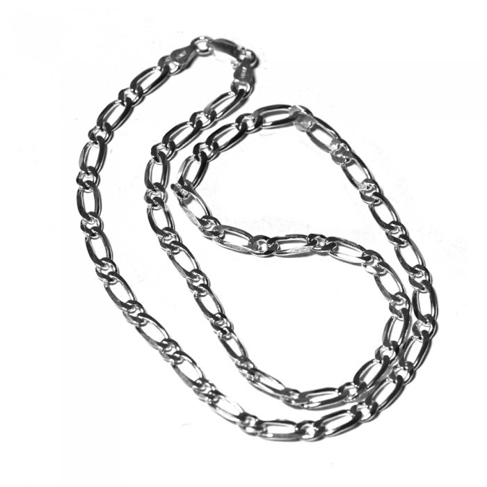 Lant argint cu zale ovale 925 60 cm lungime si 6 mm grosime - LAN0126 [1]